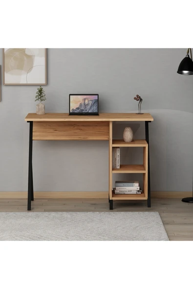 AYMOBSAN Rio Metal Ayaklı Çalışma Masası Atlantik Çam ürün görseli