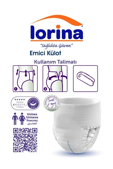 Lorina Emici Külot Hasta Bezi Medium 60'lı - Resim 3