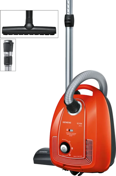 SIEMENS Toz torbalı Süpürge iQ300 Plus Limited Edition Kırmızı ürün görseli