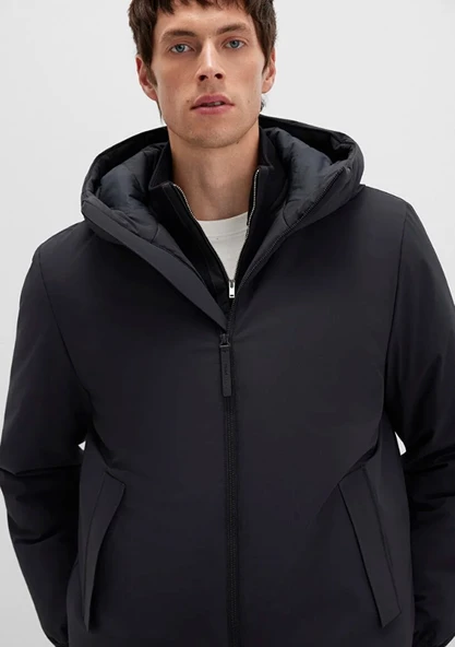 Mavi 0110617 Kapüşonlu Erkek Mont - Resim 4