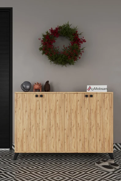 AYMOBSAN Artemis 4 Raflı 3 Kapaklı Ayakkabılık ürün görseli