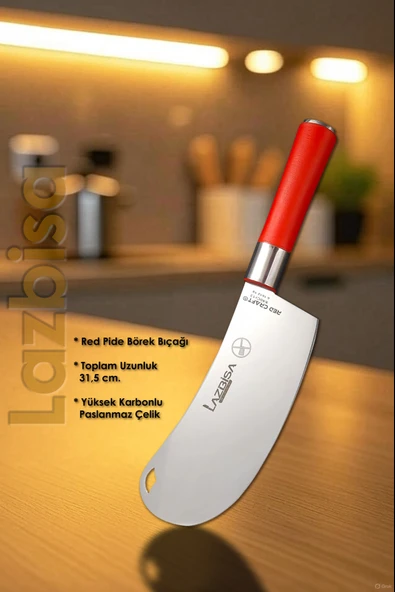 Red Craft Serisi Mutfak Bıçak Seti Pide Börek Pizza Salata Sebze Bıçağı HDS-50 - Resim 2