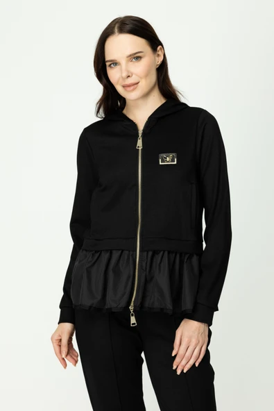 46702 ONTEKS ALTI NPARAİÜT KUMAŞ KAPİŞONLU MONT - Resim 3