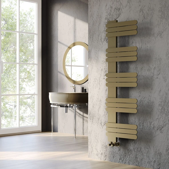 Lojimax Alüminyum Dekoratif Havlupan Nummo 1410x450 mm 15 Dilim Mat Bronz|878 W Yüksek Isıl Güç | 5 Yıl Üretici Garantisi ürün görseli