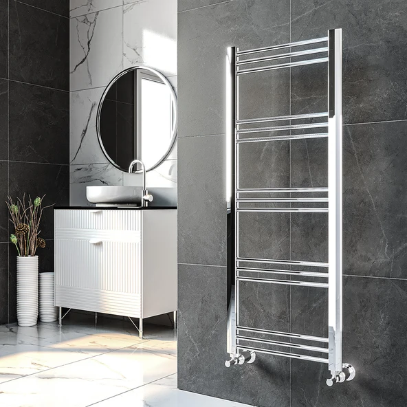 Lojimax Alüminyum Dekoratif Havlupan Lodos Plus 800x500mm 14 Dilim Krom|460 W Yüksek Isıl Güç | 5 Yıl Üretici Garantisi ürün görseli