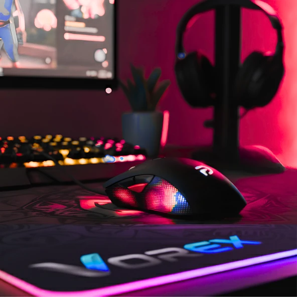 Trio - G802 Siyah RGB Gaming Mouse | Kablolu Oyuncu Faresi - Resim 3