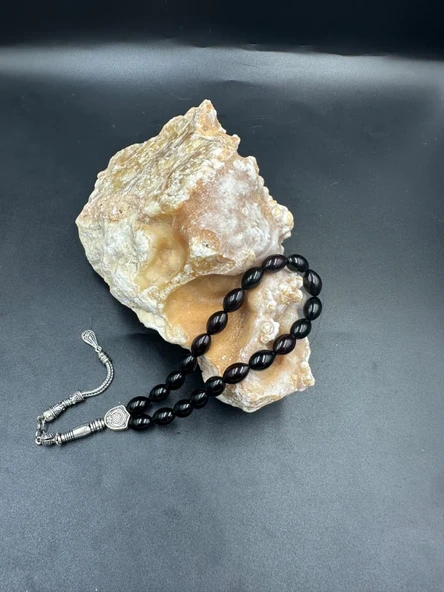 Alpaka YPüskül  Ateş Kehribar Tespih ürün görseli