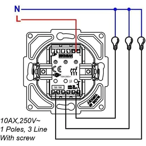 Ovivo Quantum Siyah Anahtar+3'lü Anahtar 2'li Set - Resim 4