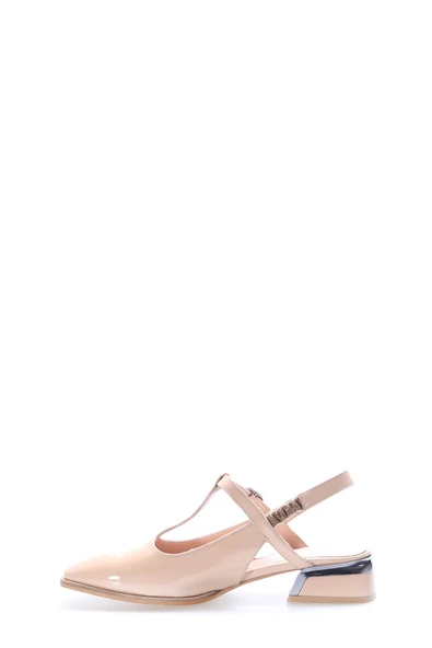 Hakiki Deri  Kadın Kısa Topuklu Ayakkabı 064ZA112 - Resim 7