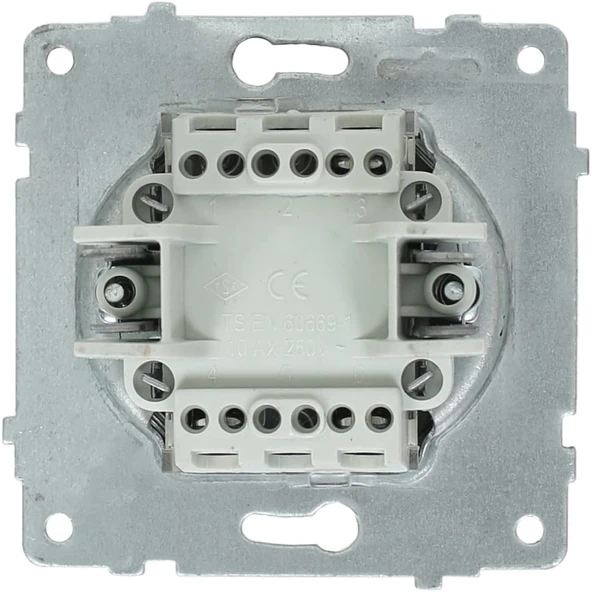 Ovivo Quantum Siyah Komütatör (ikili Anahtar) Çerçeve Dahildir - Resim 2