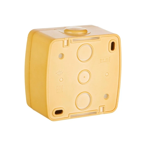 Sıva Üstü Kayın Ahşap Renkli Topraklı Priz Elbi / Alsu - Resim 2