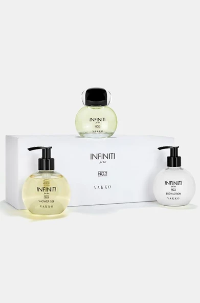 Vakko Infiniti For Her No.2 Edp 100 Ml 3'lü Kadın Parfüm Set - Resim 2
