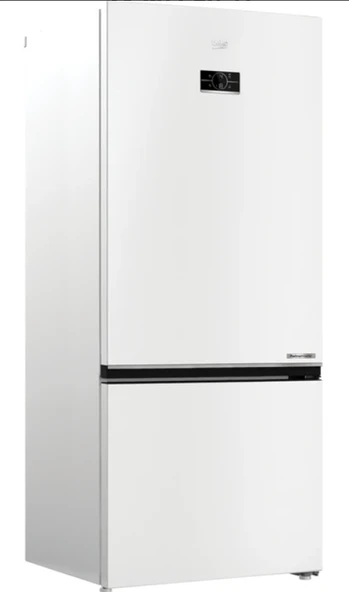 Beko 678550 EB ElegantFit Çift Kapılı No Frost 551lt Beyaz Kombi Dijital Gösterge Alttan Donduruculu Buzdolabı ürün görseli