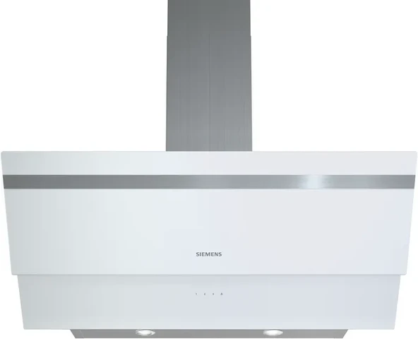 SIEMENS iQ300 Duvar Tipi Davlumbaz 90 cm Beyaz Cam Yüzey, Beyaz ürün görseli