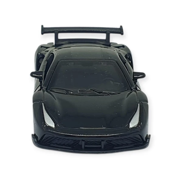 Çek Bırak Metal Küçük Arabalar 8 cm - 6411A-9 - Siyah - Resim 2