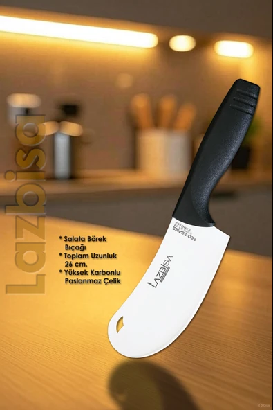 Eco Serisi Mutfak Bıçak Seti Et Ekmek Sebze Pizza Salata Börek Şef Bıçağı 5 Li Set HDS-05 - Resim 2
