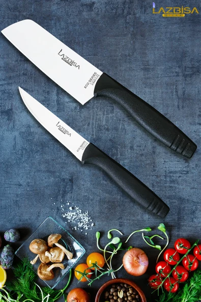 Eco Serisi Mutfak Bıçak Seti Et Ekmek Sebze Pizza Salata Börek Şef Bıçağı 2 Li Set HDS-10 ürün görseli 1