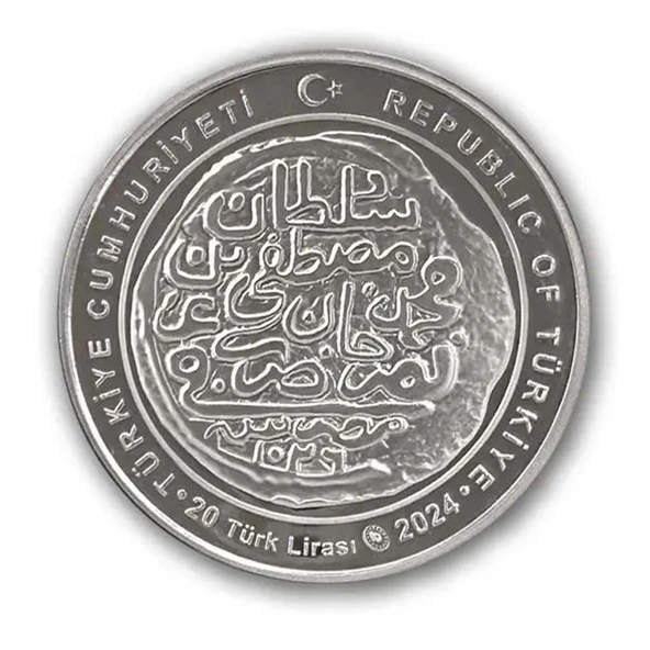 AgaKulche 1. Mustafa Osmanlı Gümüş Sikke Coin - Resim 2