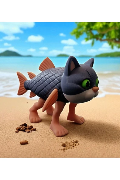 Oppy Trulimero trulichina figürü Brainrot Karakteri Haraketli 15 cm boyunda tung tung sahur ailesi ürün görseli