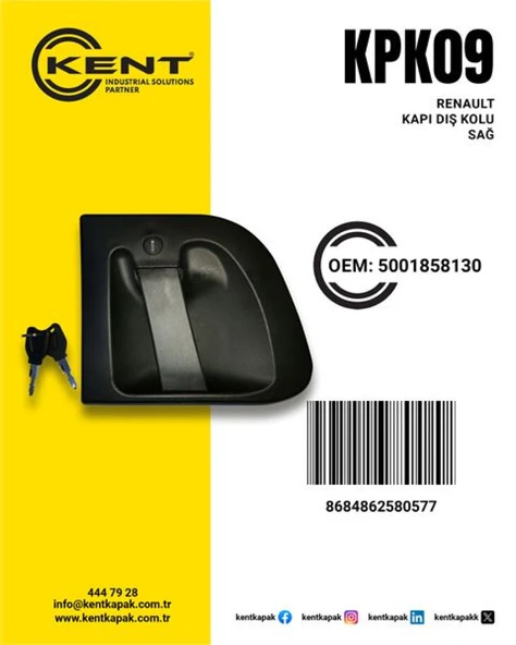 Renault Truck Kapı Kolu Dis Sag Renault Truck Premium - Kent Kpk-09 ürün görseli