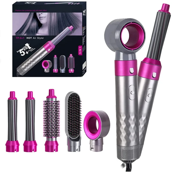 5 in 1 Hava Üflemeli Saç Düzleştirici (4989) - Resim 5