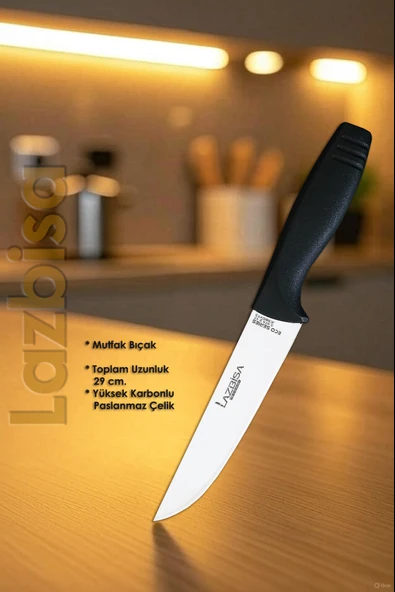 Eco Serisi Mutfak Bıçak Seti Et Ekmek Sebze Pizza Salata Börek Şef Bıçağı 7 Li Set HDS-08 - Resim 5