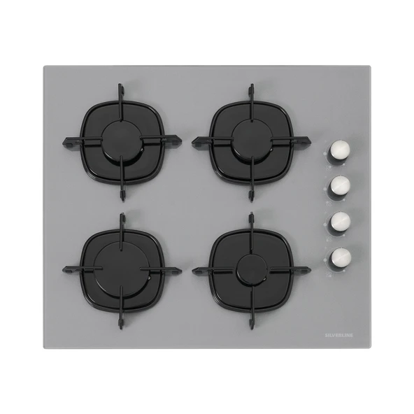 Silverline Gri Cam Ankastre Set BO65P4S01-CS5700E6S01-3481 Flam Gri (Buhar ve Airfryer Özellikli Fırın) - Resim 3