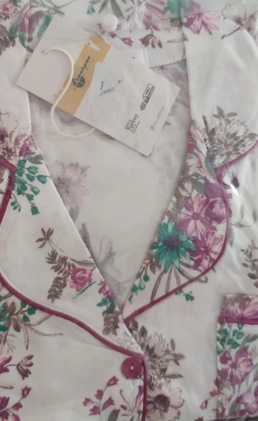 Dowry Flz 88-471 Kısa Kollu Bayan Pijama Takımı S BEDEN - Resim 3