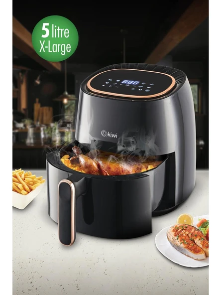 Kiwi Airfryer KAF-5536 5 lt Yağsız Siyah Fritöz ürün görseli