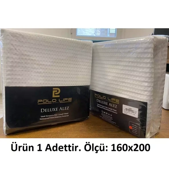 Polo Life Jakarlı Örme Kumaş Delux Full Lastikli Sıvı Geçirmez Çift Kişilik Alez (160x200) - Resim 2