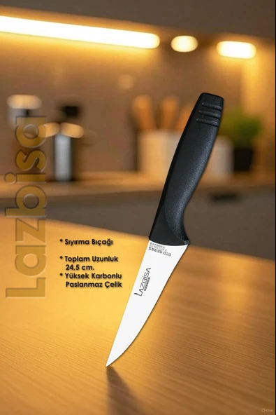 Eco Serisi Mutfak Bıçak Seti Et Ekmek Sebze Pizza Salata Börek Şef Bıçağı 7 Li Set HDS-08 - Resim 6