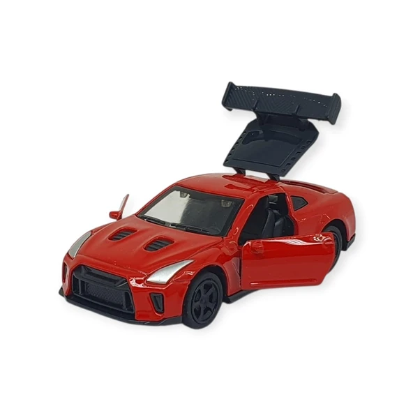 Çek Bırak Metal Küçük Arabalar 8 cm - 6411A-5 - Kırmızı - Resim 5