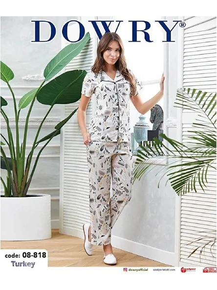 Dowry 08-818 Kısa Kollu Bayan Pijama Takımı S BEDEN ürün görseli