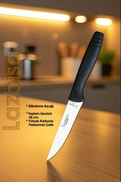 Eco Serisi Mutfak Bıçak Seti Et Ekmek Sebze Pizza Salata Börek Şef Bıçağı 7 Li Set HDS-08 - Resim 7