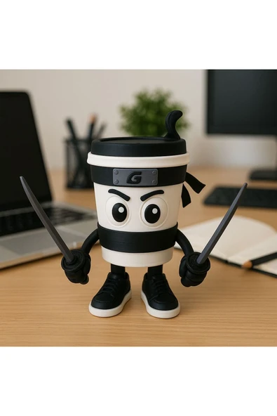 Oppy Cappuccino Assassino figürü Brainrot Karakteri Haraketli tung tung sahur ailesi ürün görseli 1