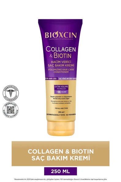 Bioxcin Collagen & Biotin Hacim Verici Saç Bakım Kremi 250 ml ürün görseli