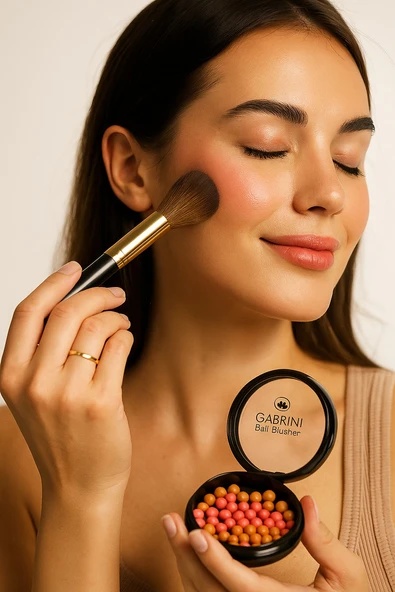 Gabrini 304 Top Allık – Ball Blusher Pembe-Bronz Karışımı Işıltılı Allık - Resim 4