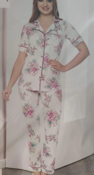 Dowry Flz 88-471 Kısa Kollu Bayan Pijama Takımı S BEDEN - Resim 2