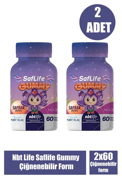 Nbt Life Saflife Gummy 60 Çiğnenebilir Form 2 Adet ürün görseli 1