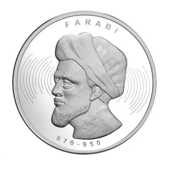 AgaKulche Farabi Gümüş Sikke Coin - Resim 3