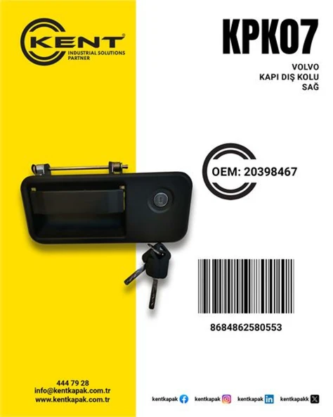 Volvo Truck Volvo Kapı Kolu Sag (cf)yeni Urun - Kent Kpk-07 ürün görseli