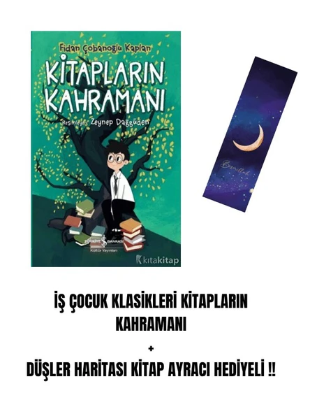 İŞ ÇOCUK KLASİKLERİ KİTAPLARIN KAHRAMANI + DÜŞLER HARİTASI KİTAP AYRACI HEDİYELİ !! ürün görseli