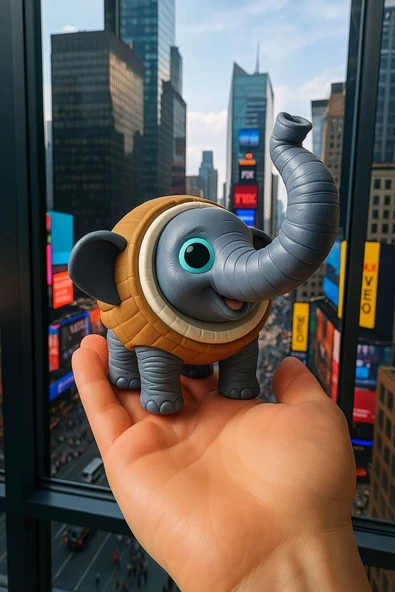 Oppy Cocofanto Elefanto figürü. Haraketli - Tung tung sahur ailesi ürün görseli 1