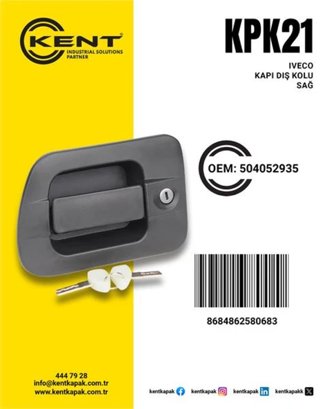 İveco Truck Dis Kapı Kolu (sag) Yeni Urun İveco Stralıs - Kent Kpk-21 ürün görseli