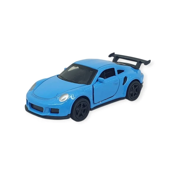 Çek Bırak Metal Küçük Arabalar 8 cm - 6411A-1 - Mavi ürün görseli