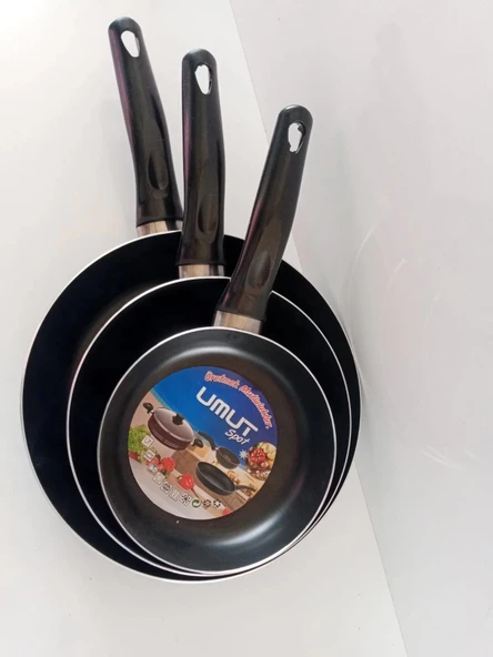 3'lü Teflon Tava Takımı. - Resim 4