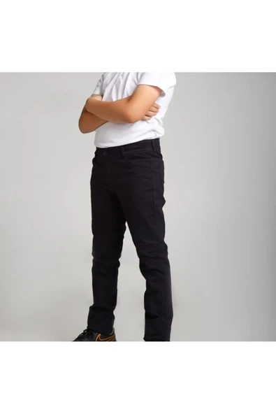 MODA siyah keten pantolon çocuk ürün görseli