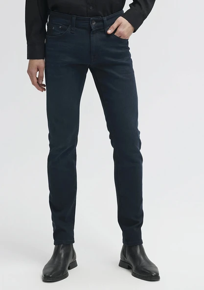 M0042227245 MAVİ PANTOLON JAKE DARK FOGGY MAVİ JET BLACK - Resim 5