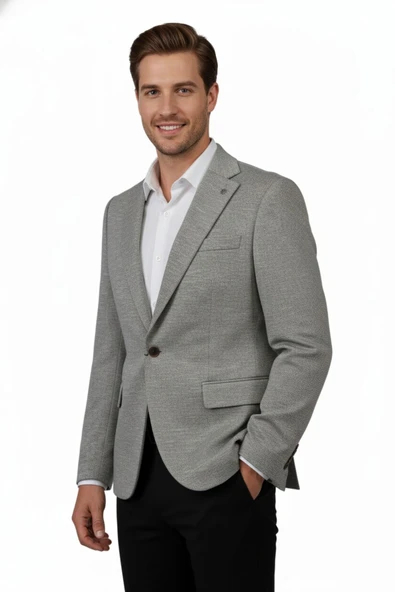 Erkek Tek Spor Ceket Çift Yırtmaçlı BGL-ST04981 - Resim 11