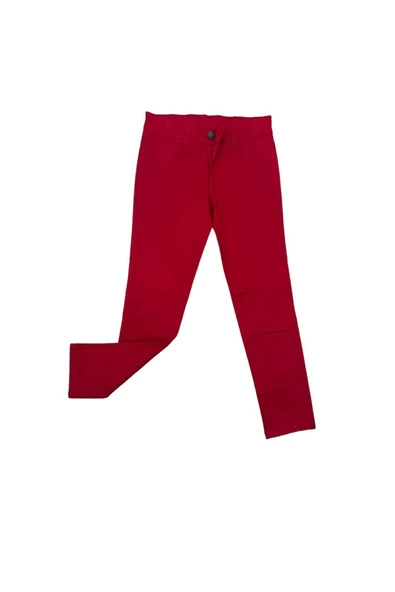 MODA 23 Nisan Beli Ayarlanabilen Kırmızı Keten Pantolon ürün görseli